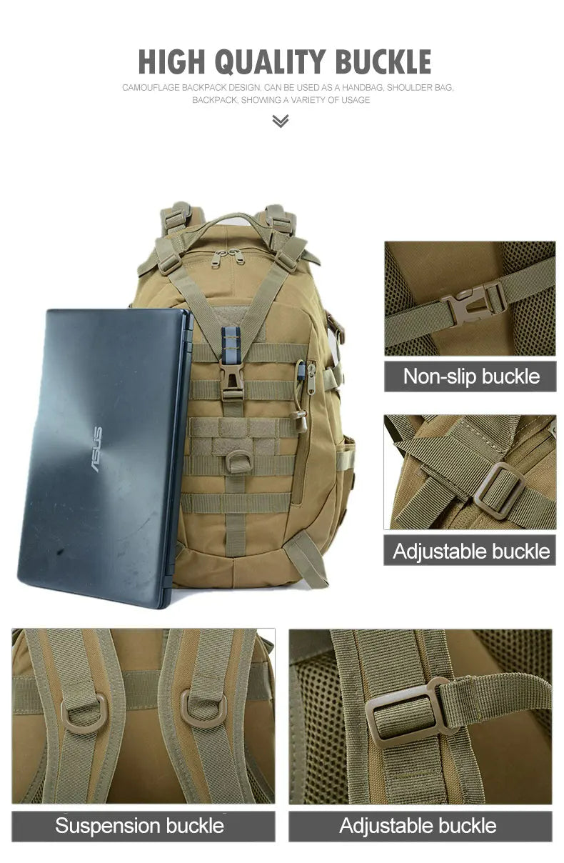 iCoolDown™ 30L-40L Military Tactical Camping Backpack - ICoolDown