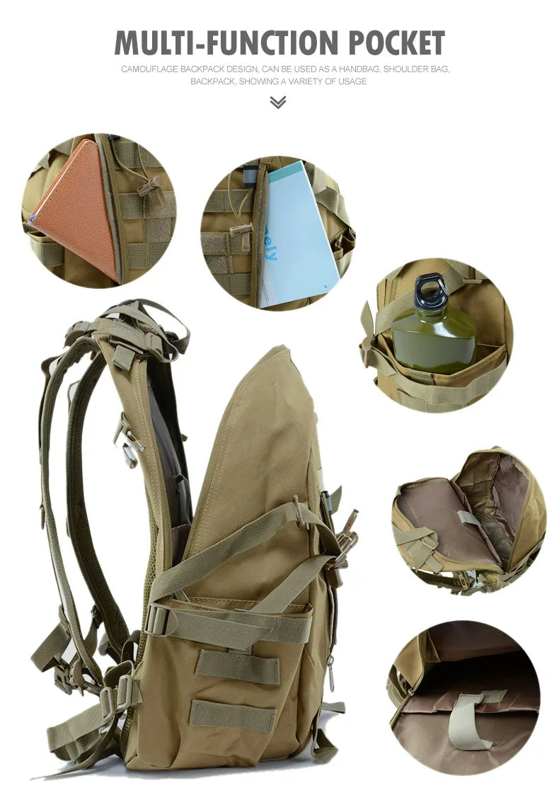iCoolDown™ 30L-40L Military Tactical Camping Backpack - ICoolDown