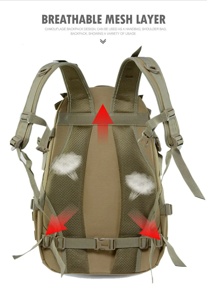 iCoolDown™ 30L-40L Military Tactical Camping Backpack - ICoolDown
