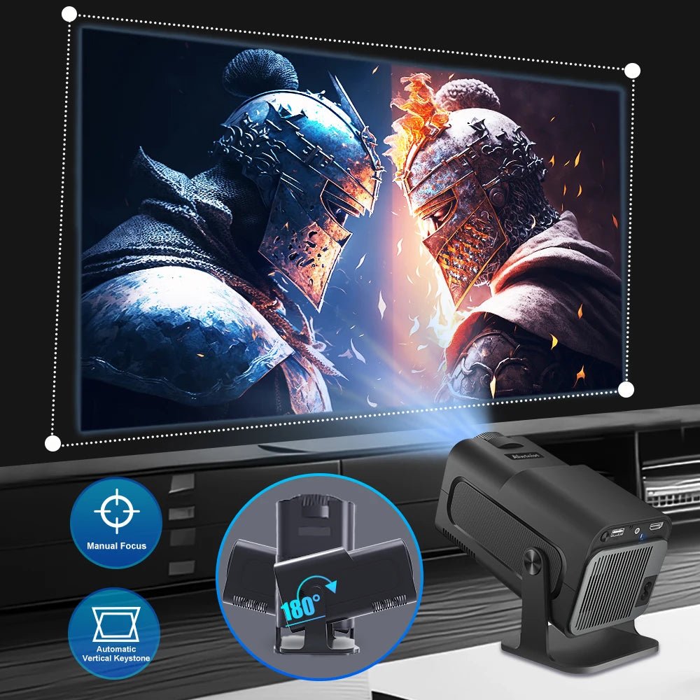 iCoolDown™ 4K Native 1080P Dual Wifi6 BT5.0 Outdoor Portable Projector - iCoolDown
