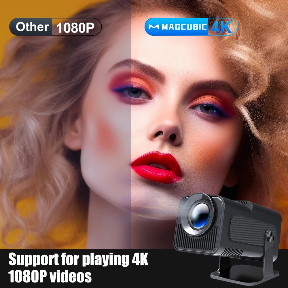 iCoolDown™ 4K Native 1080P Dual Wifi6 BT5.0 Outdoor Portable Projector - iCoolDown