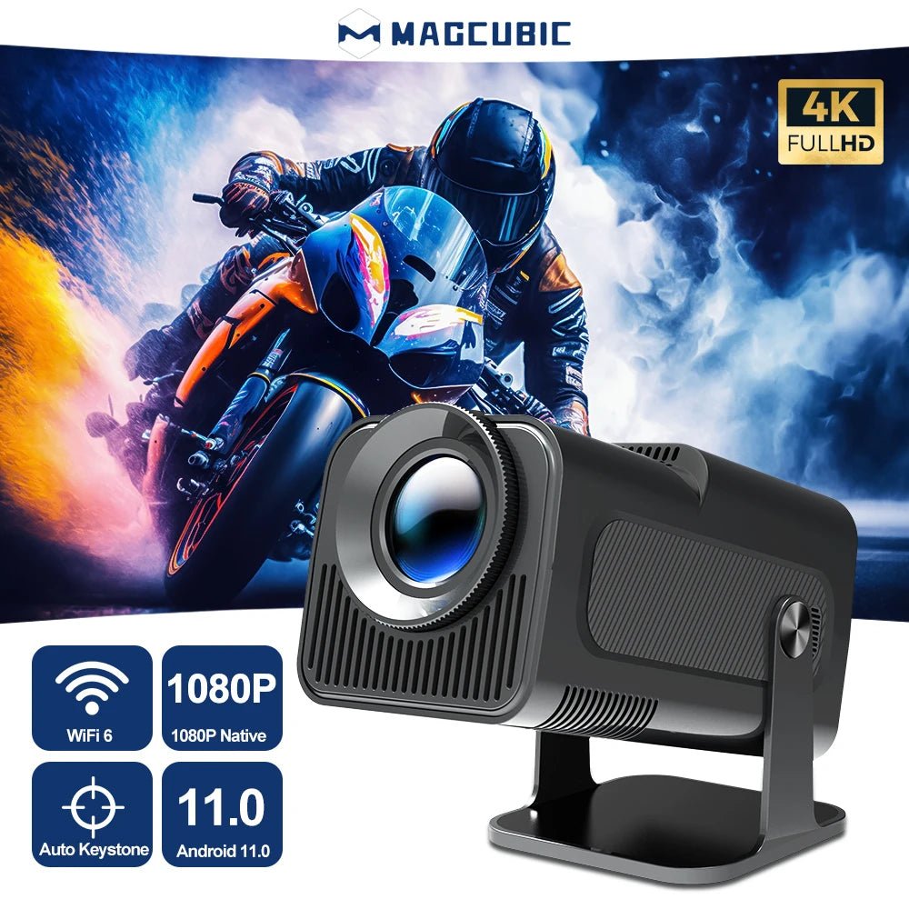 iCoolDown™ 4K Native 1080P Dual Wifi6 BT5.0 Outdoor Portable Projector - iCoolDown