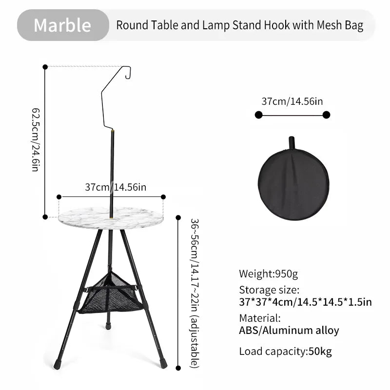 Foldable Round Camping Table - ICoolDown