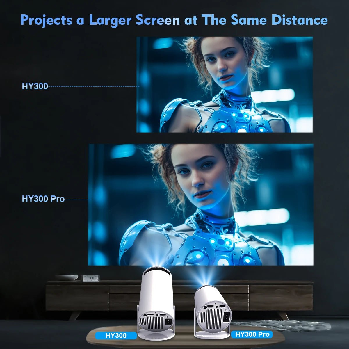iCoolDown™ Home Cinema Outdoor Projector Wifi6 and Bluetooth 5.0 - ICoolDown