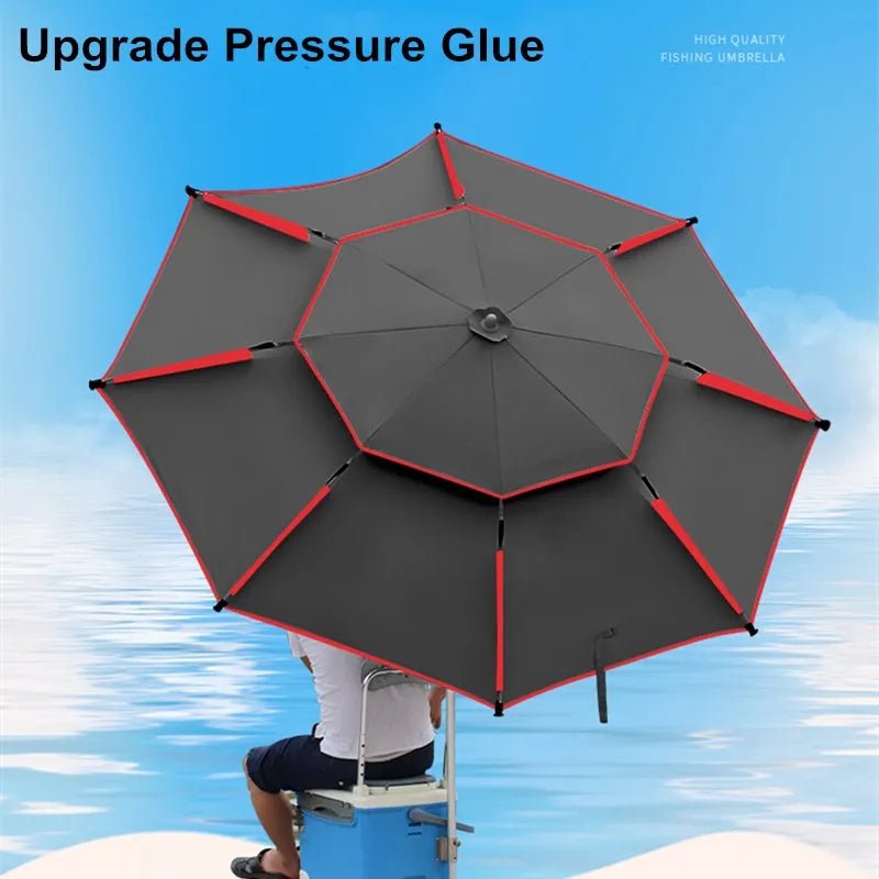 Large Adjustable Fishing Rain-proof Beach Umbrella - ICoolDown