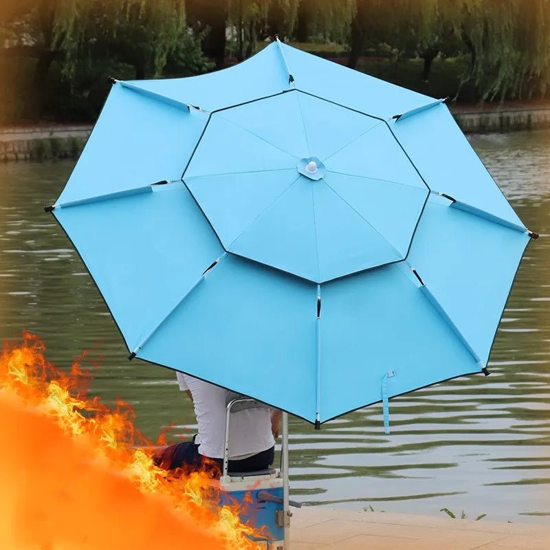 Large Adjustable Fishing Rain-proof Beach Umbrella - ICoolDown