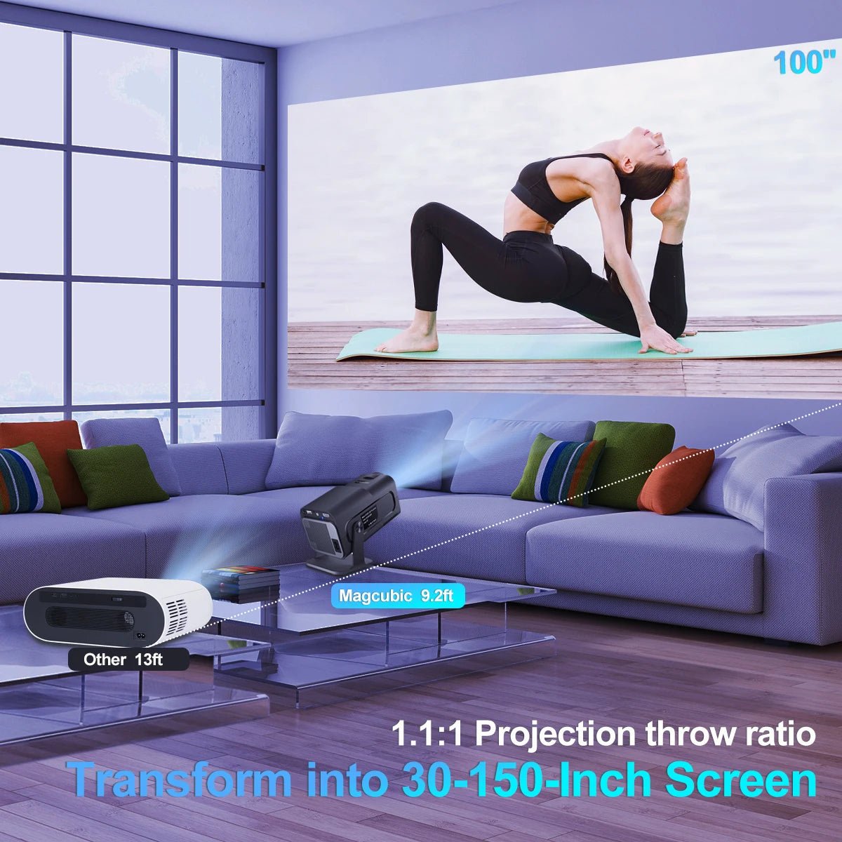 iCoolDown™ Outdoor Projector Mini 4K Cinema - ICoolDown