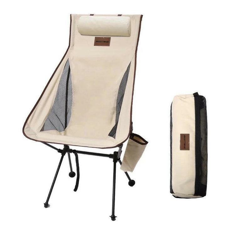 iCoolDown™ Portable Folding Camping Chair with Headrest - iCoolDown