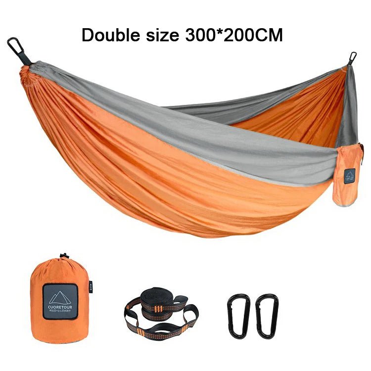 Portable Nylon  Outdoor Camping Hammock - Single/Double Size - ICoolDown