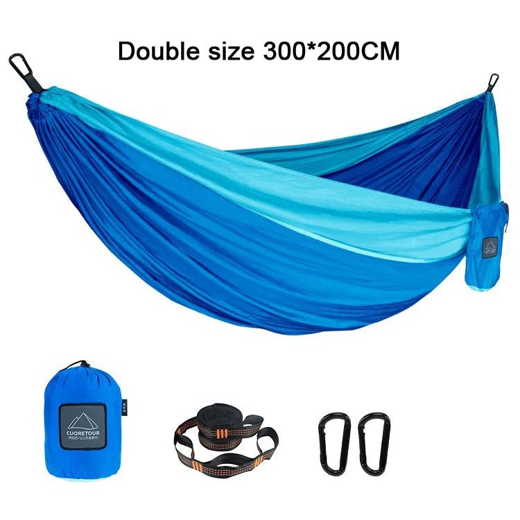 Portable Nylon  Outdoor Camping Hammock - Single/Double Size - ICoolDown