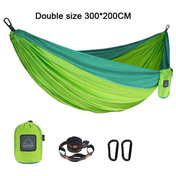 Portable Nylon  Outdoor Camping Hammock - Single/Double Size - ICoolDown