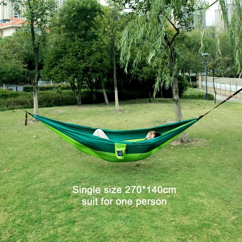 Portable Nylon  Outdoor Camping Hammock - Single/Double Size - ICoolDown