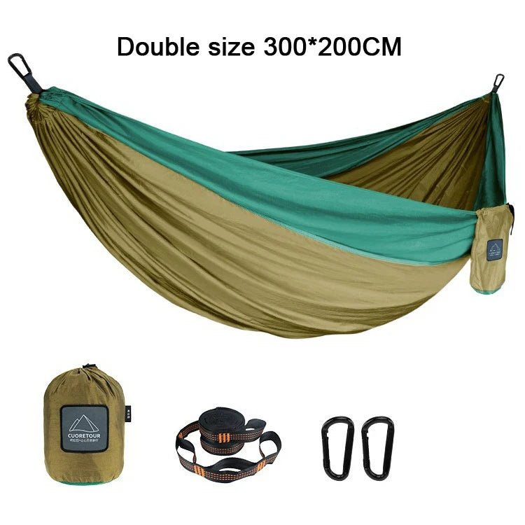 Portable Nylon  Outdoor Camping Hammock - Single/Double Size - ICoolDown