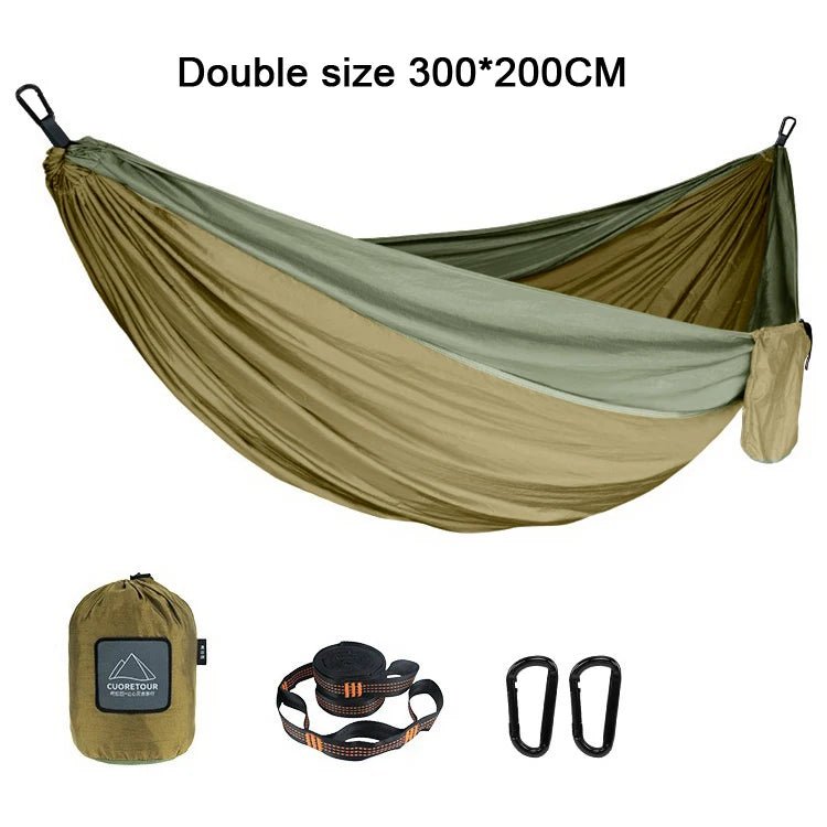 Portable Nylon  Outdoor Camping Hammock - Single/Double Size - ICoolDown