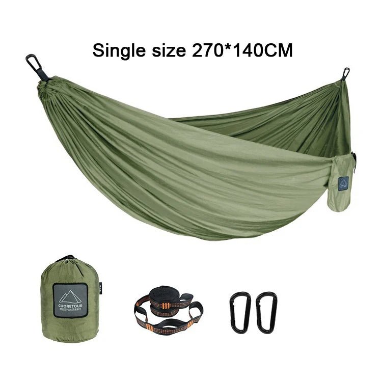 Portable Nylon  Outdoor Camping Hammock - Single/Double Size - ICoolDown