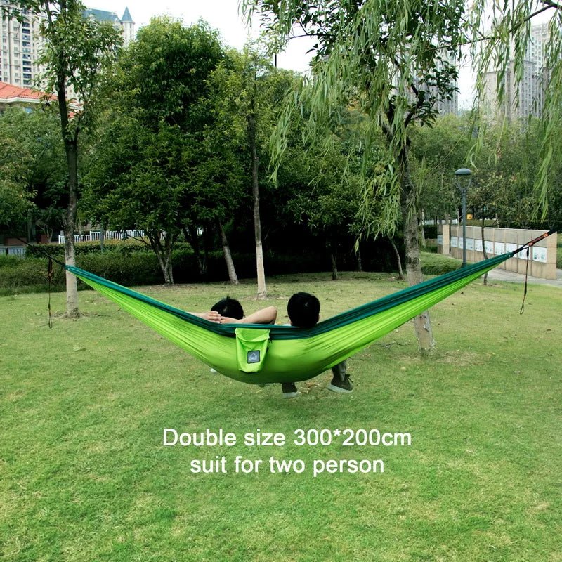 Portable Nylon  Outdoor Camping Hammock - Single/Double Size - ICoolDown