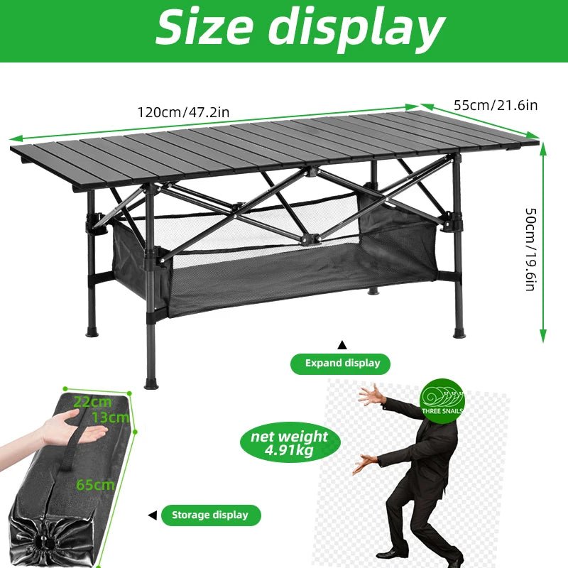 Rollable Camping Portable Outdoor Table - ICoolDown