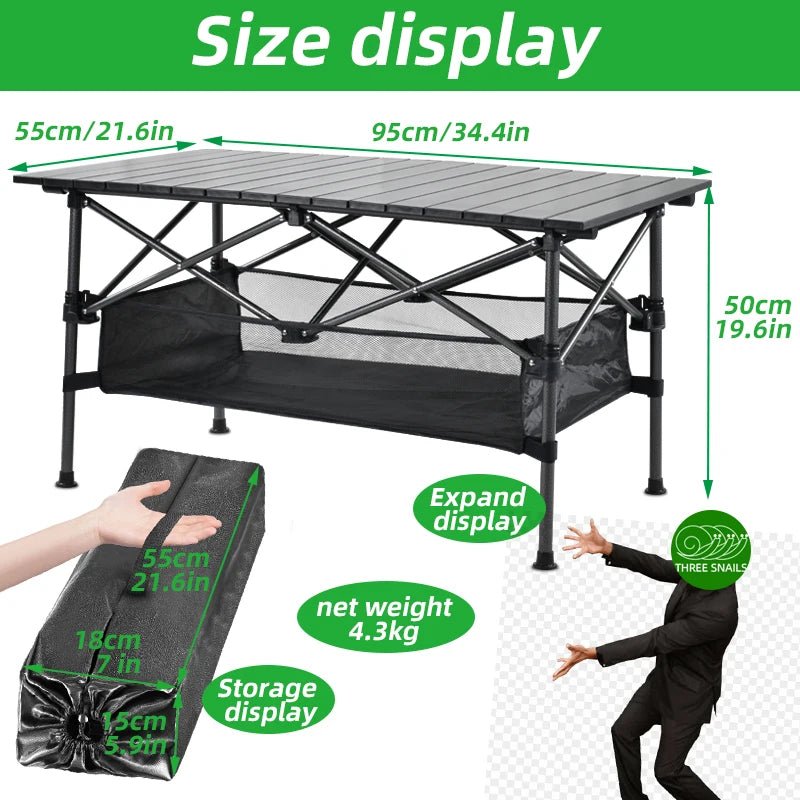 Rollable Camping Portable Outdoor Table - ICoolDown