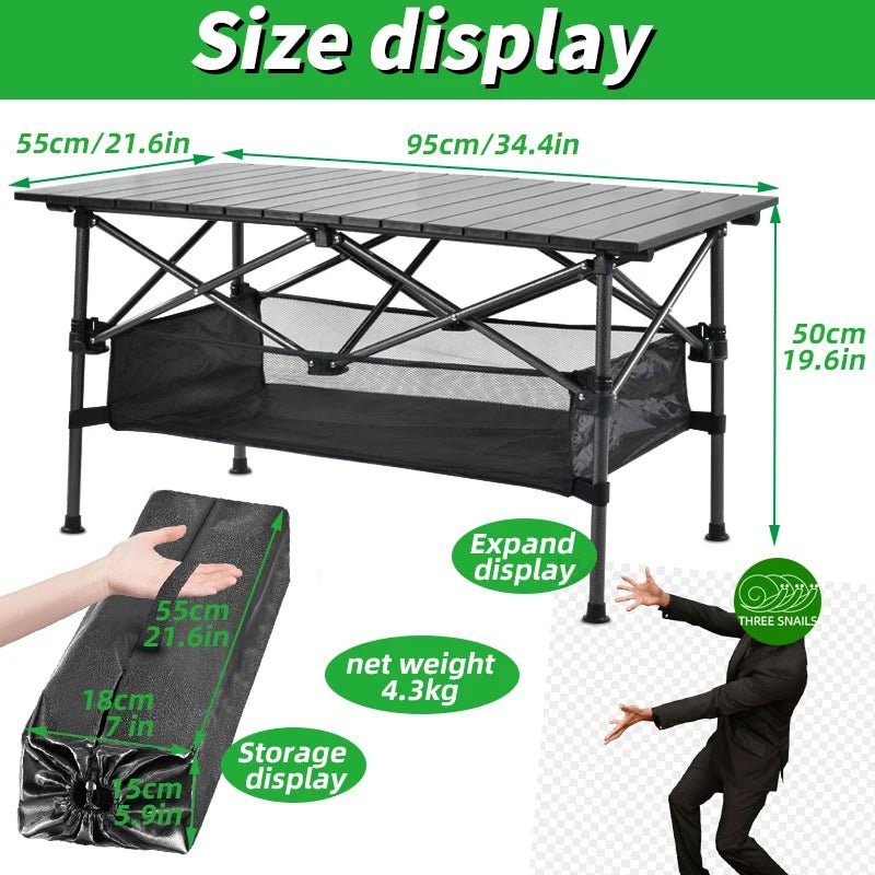 Rollable Camping Portable Outdoor Table - ICoolDown