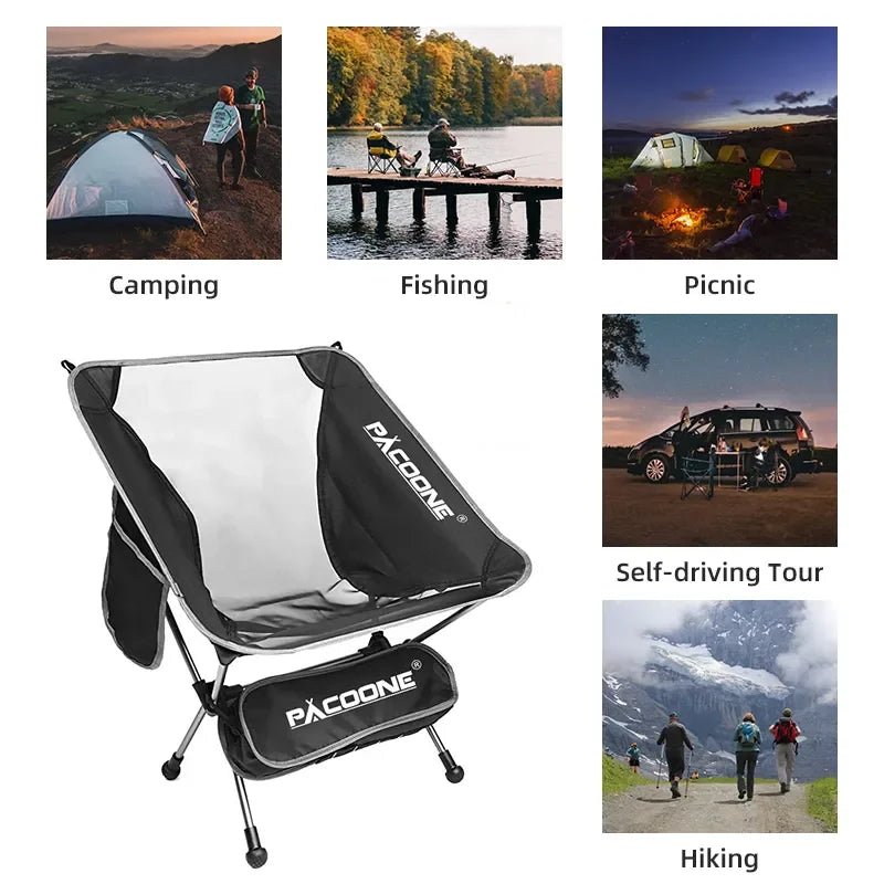Travel Ultralight Folding Aluminum Portable Hiking Chair - ICoolDown