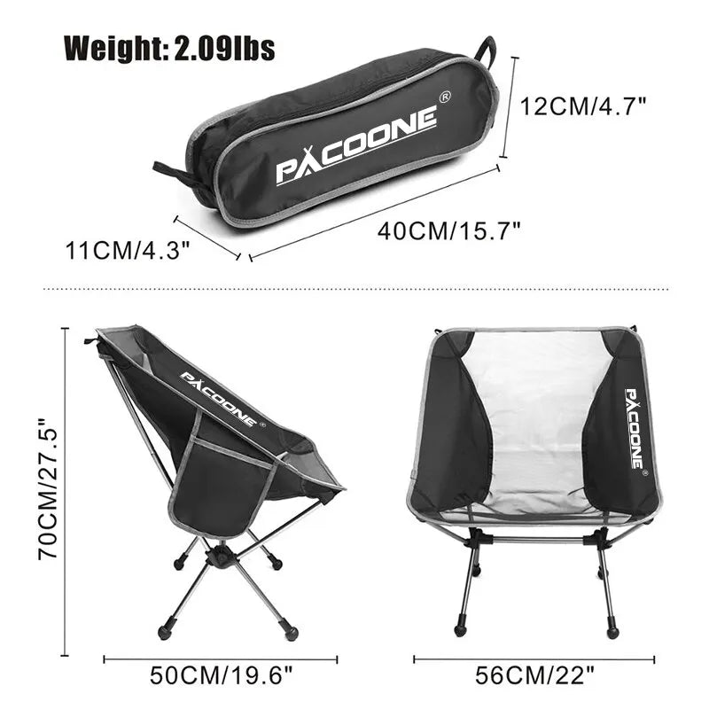 Travel Ultralight Folding Aluminum Portable Hiking Chair - ICoolDown
