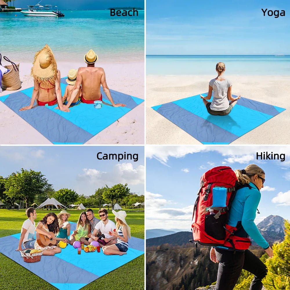 Waterproof Pocket Beach Blanket and Beach Mat - ICoolDown