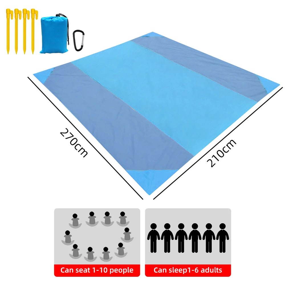 Waterproof Pocket Beach Blanket and Beach Mat - ICoolDown
