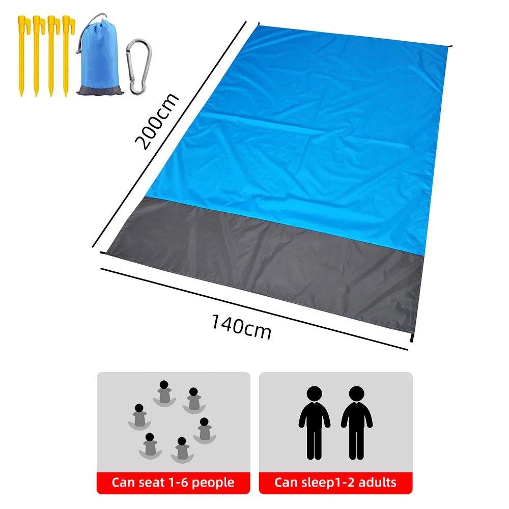 Waterproof Pocket Beach Blanket and Beach Mat - ICoolDown