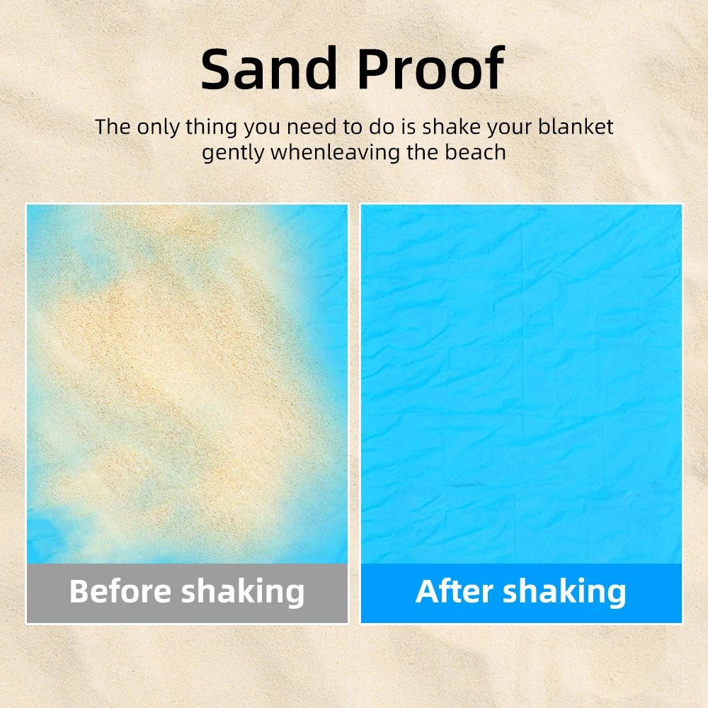 Waterproof Pocket Beach Blanket and Beach Mat - ICoolDown