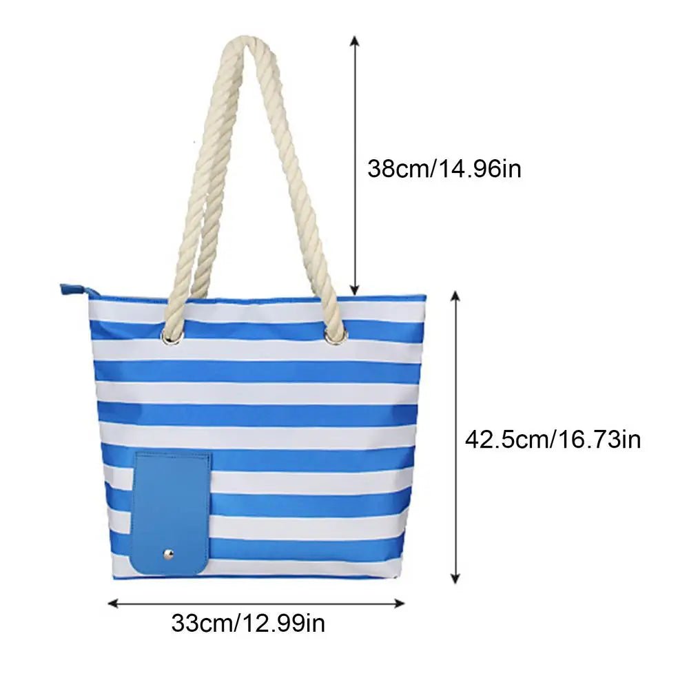 Wine Dispensing Beach Tote Bag with Hidden Dispenser - ICoolDown