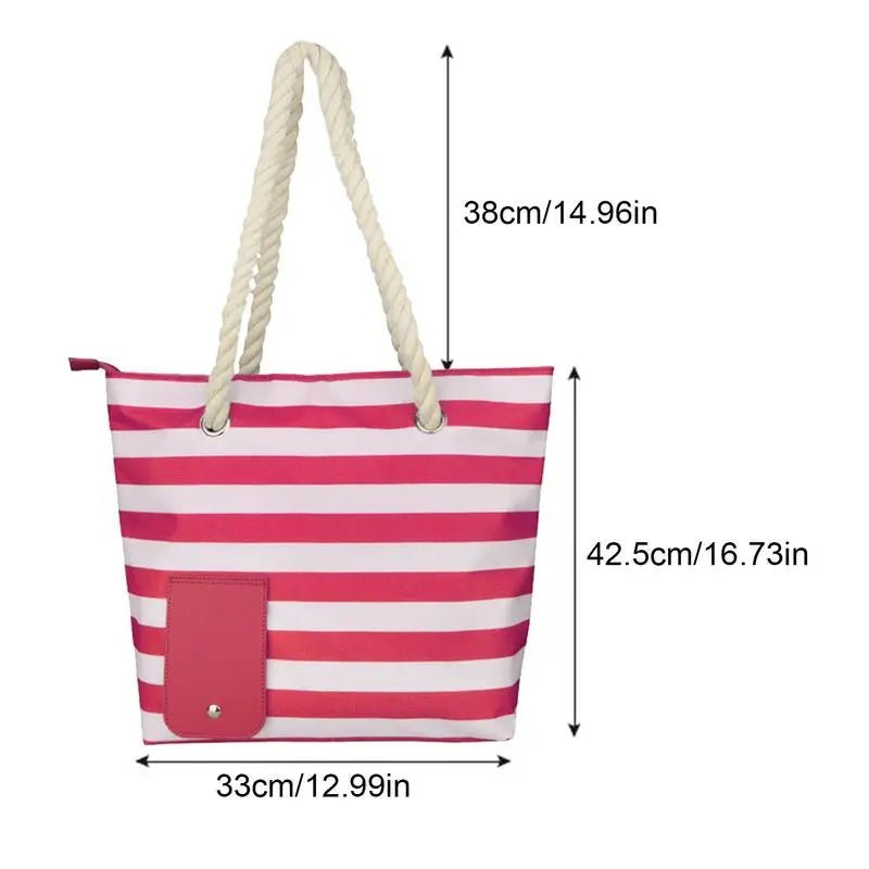 Wine Dispensing Beach Tote Bag with Hidden Dispenser - ICoolDown