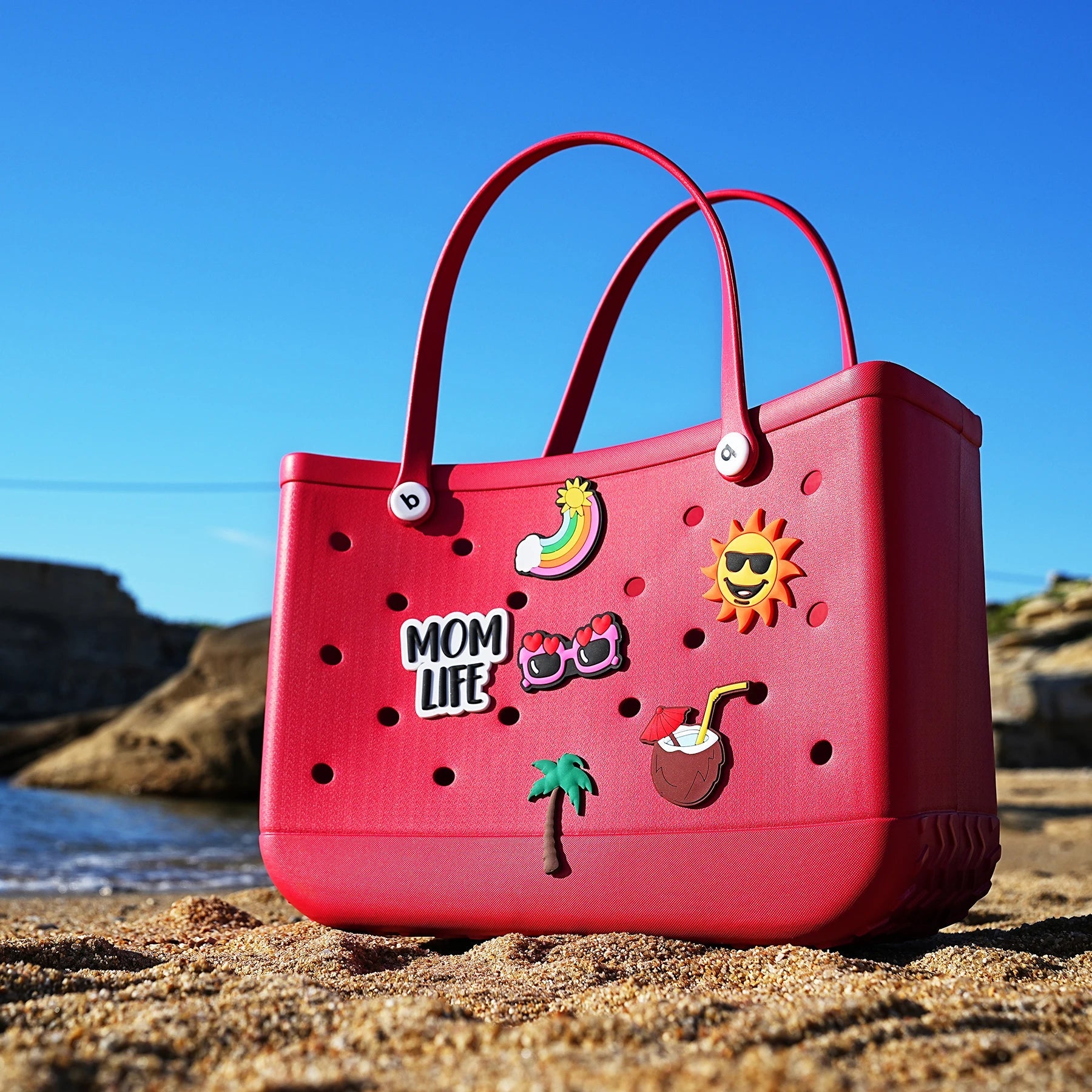 X-Large Capacity Plastic Beach Tote Bag for Men & Women - ICoolDown