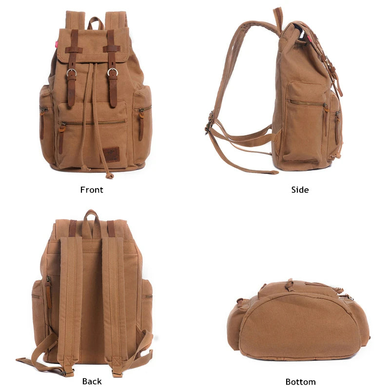 Retro Large Vintage Backpack Bag