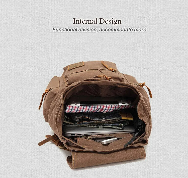 iCoolDown™ Retro Large Vintage Backpack Bag - ICoolDown