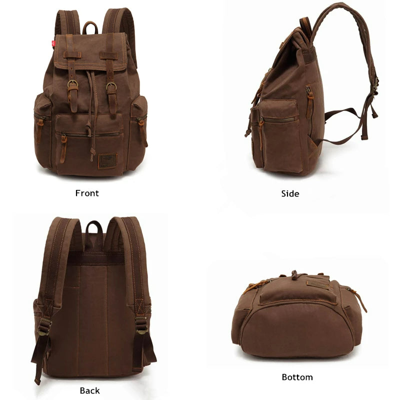 iCoolDown™ Retro Large Vintage Backpack Bag - ICoolDown