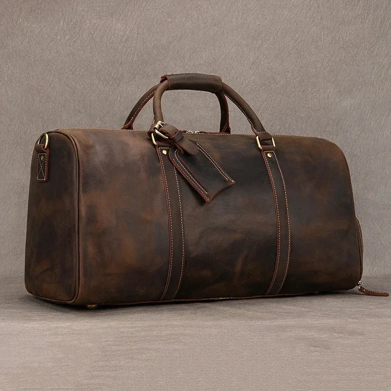 iCoolDown™ Vintage Leather Travel Shoe Bag - ICoolDown