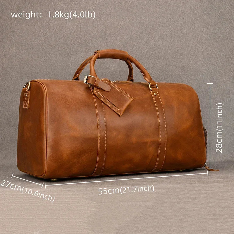 iCoolDown™ Vintage Leather Travel Shoe Bag - ICoolDown