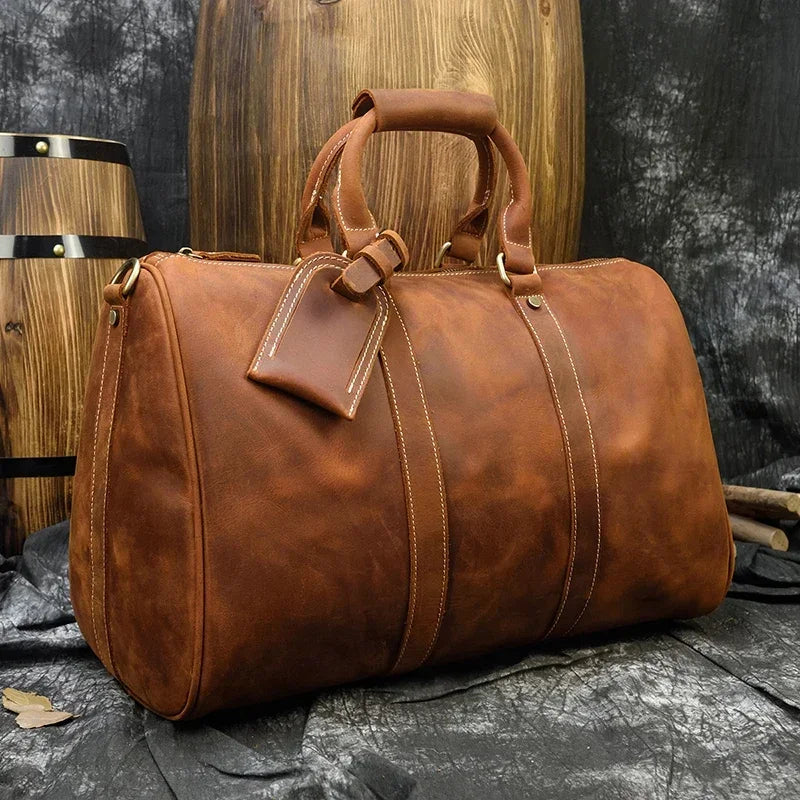 iCoolDown™ Vintage Leather Travel Shoe Bag - ICoolDown